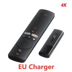 Chargeur de l'ue - xiaomi - mi tv stick 4k, android tv 11, 2 go de ram, 8 go de rom, dongle pour smart ...