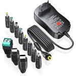 Chargeur universel 48w ac vers dc 5v 6v 7, 5v 9v 12v 15v 19v, adaptateur universel avec 11 embouts cc, ...