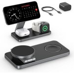 Charging station for iphone 16 15 14 13 12 pro / max / plus, apple watch 9 8 se 7 6 5 4 3 2, airpods ...