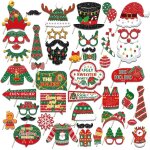 Checarzhn - - no1 - 45 pièces accessoires photo noël, accessoires de photobooth noël, accessoires de ... Checarzhn - - no1 - 45 pièces accessoires photo noël, accessoires de photobooth noël, accessoires de ...