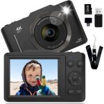 Checarzhn - - no1 - appareil photo numrique compact 48 mp 1080p avec flash, autofocus anti - secousses, ...