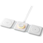 Checarzhn - - no1 - chargeur sans fil station de charge qi 3 en 1, station de charge inductive pliable ...