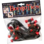 Checarzhn - - no1 - d501r style d lot de 10 attaches bongo a pointe rouge lave 12, 7 cm