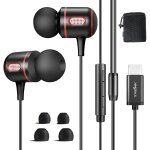 Checarzhn - - no1 - ecouteurs filaire usb c / type c intra - auriculaires avec micro et contrôle du volume, ... Checarzhn - - no1 - ecouteurs filaire usb c / type c intra - auriculaires avec micro et contrôle du volume, ...