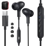 Checarzhn - - no1 - ecouteurs usb c, intra - auriculaires pour karaok, magntiques type c casque avec ...