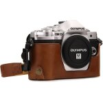 Checarzhn - - no1 - mg1352 etui avec bandoulire / accs batterie en cuir pour appareil photo olympus ...
