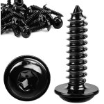 Checarzhn - - no1 - torx lot de 60 vis a bois noires m5 x 30 mm, a tête bombée, auto - taraudeuses, avec ... Checarzhn - - no1 - torx lot de 60 vis a bois noires m5 x 30 mm, a tête bombée, auto - taraudeuses, avec ...