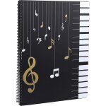Chemise de partitions pour jouer au format a4 papier documents porte - documents rangement 30 pochettes ...