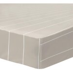 Cheng - drap housse 90x190 cm stripes 100% coton oeko - tex grge