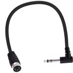 Chenquansarl - 1 / 4 pouce a din 5pin cble 90 degrs midi 5pin mle a 6. 35mm angle droit mle trs audio ...