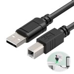 Chenquansarl - 1. 8m câble midi usb b vers usb a pour instruments, compatible avec pianos, claviers midi, ... Chenquansarl - 1. 8m câble midi usb b vers usb a pour instruments, compatible avec pianos, claviers midi, ...