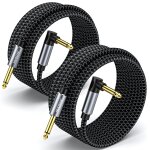 Chenquansarl - lot de 2 câbles de guitare trs 6, 35 mm - fiche stéréo 90 - câble d'instrument jack 6, ... Chenquansarl - lot de 2 câbles de guitare trs 6, 35 mm - fiche stéréo 90 - câble d'instrument jack 6, ...