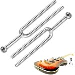 Chenquansarl - 2 diapasons, a440 hz en acier inoxydable, diapason accordeur, accordeur de guitare, diapason ...