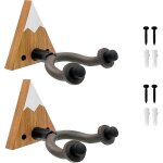 Chenquansarl - lot de 2 supports muraux pour guitare avec base en bois snow moutain, support de pr�sentation ...