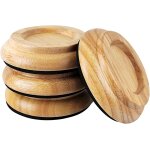 Chenquansarl - 4 pièces tasses a roulettes pour piano, coupelles en bois massif pour roulettes de piano, ... Chenquansarl - 4 pièces tasses a roulettes pour piano, coupelles en bois massif pour roulettes de piano, ...