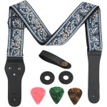 Chenquansarl - lot de 4 sangle de guitare avec extrémités en cuir courroie de guitare longueur réglable ... Chenquansarl - lot de 4 sangle de guitare avec extrémités en cuir courroie de guitare longueur réglable ...
