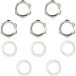 Chenquansarl - 5 ensemble de ecrou jack guitare et rondelles, rondelles et ecrou guitared'entre / sortie ...