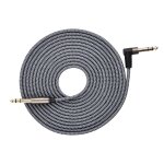 Chenquansarl - 6, 35 mm 4m cble de guitare electrique, cble dinstrument tress a angle droit trs 1 ...