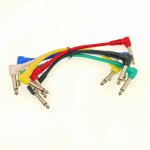 Chenquansarl - lot de 6 câbles de raccordement colorés pour guitare avec jack mono 6, 35 mm a angle droit ... Chenquansarl - lot de 6 câbles de raccordement colorés pour guitare avec jack mono 6, 35 mm a angle droit ...