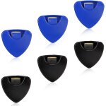 Chenquansarl - lot de 6 etuis en métal pour médiators de guitare, design creux avec sangle elastique, ... Chenquansarl - lot de 6 etuis en métal pour médiators de guitare, design creux avec sangle elastique, ...