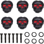 Chenquansarl - 6pcs skull guitar tunning cap, diy guitar tuner peg upgrade guitar button avec adaptateur ... Chenquansarl - 6pcs skull guitar tunning cap, diy guitar tuner peg upgrade guitar button avec adaptateur ...
