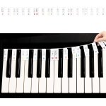 Chenquansarl - 88 touches silicone piano sticker, etiquettes de notes de piano amovibles pour toutes ... Chenquansarl - 88 touches silicone piano sticker, etiquettes de notes de piano amovibles pour toutes ...