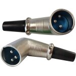 Chenquansarl - adaptateur xlr diy a 90 degrs de type xlr mle a brancher, connecteur de haut - parleur ...