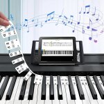 Chenquansarl - amovibles pour clavier de piano, autocollants clavier piano pleine grandeur, 88 touches ...