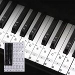 Chenquansarl - autocollants et autocollants pour clavier de piano pour 88 / 61 / 54 / 49 / 37 touches ...