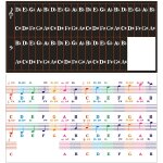 Chenquansarl - autocollants pour piano, clavier et notes de piano, pour 54, 61, 76, 88 touches, amovibles, ... Chenquansarl - autocollants pour piano, clavier et notes de piano, pour 54, 61, 76, 88 touches, amovibles, ...