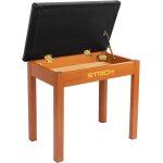 Chenquansarl - banc de piano avec rangement, banc de clavier en bois massif, bibliothque de piano, tabouret ...
