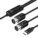 Chenquansarl - cble adaptateur midi vers type c 5 broches midi vers usb c - cble convertisseur d'entre ...