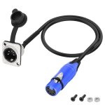 Chenquansarl - câble de microphone xlr 5 broches vers xlr 5 broches de type d mâle vers femelle - avec ... Chenquansarl - câble de microphone xlr 5 broches vers xlr 5 broches de type d mâle vers femelle - avec ...