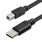Chenquansarl - cble midi usb b pour instruments 1. 8m, cble d'interface midi usb a vers usb b, compatible ...