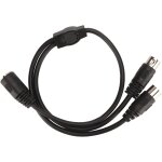 Chenquansarl - cble rpartiteur d'extension din 5 broches, pr a angle droit a 90 degrs mle vers double ...
