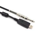 Chenquansarl - cble usb de guitare ¿ interface usb 2. 0 mle vers ts mono 6, 35 mm (1 / 4 ) cble convertiss ...