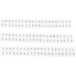 Chenquansarl - carnaval commer�ant autocollants de cl�s, papier autocollant kalimba a 17 cl�s pour d�butants ...