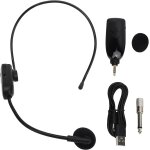 Chenquansarl - casque micro sans fil 2, 4 g, porte 25 m / 82 pieds, temps de travail 15 h, micro uhf, ...