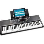 Chenquansarl - clavier compact 61 touches avec support de partition, alimentation, autocollants pour ...