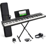 Chenquansarl - clavier piano 88 touches avec 480 sons, haut - parleurs, midi usb, sac de transport, support, ...