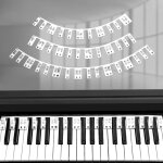 Chenquansarl - clavier de piano amovible, notes de piano, etiquettes de guidage pour débutants, 88 touches ... Chenquansarl - clavier de piano amovible, notes de piano, etiquettes de guidage pour débutants, 88 touches ...