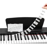 Chenquansarl - clavier de piano, notes en silicone, autocollants pour 88 touches de taille complète, ... Chenquansarl - clavier de piano, notes en silicone, autocollants pour 88 touches de taille complète, ...