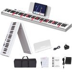 Chenquansarl - clavier de piano pliable a 88 touches, taille complte, semi - lest, clavier portable ...
