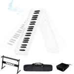 Chenquansarl - clavier pliable pour piano 88 touches avec support en z - clavier portable semi - lesté ... Chenquansarl - clavier pliable pour piano 88 touches avec support en z - clavier portable semi - lesté ...