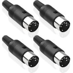 Chenquansarl - connecteur mle din 5 broches, lot de 4 connecteurs din 5 broches midi cble adaptateur ...