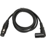 Chenquansarl - cordon adaptateur xlr, cble de microphone xlr mle a femelle a angle droit 3 broches ...