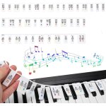 Chenquansarl - etiquettes de note de clavier de piano, autocollants notes clavier en silicone, etiquettes ...