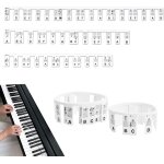 Chenquansarl - etiquettes de notes de piano, 88 touches autocollants de clavier de piano amovibles en ... Chenquansarl - etiquettes de notes de piano, 88 touches autocollants de clavier de piano amovibles en ...