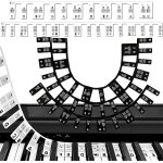 Chenquansarl - guide de notes de piano pour dbutant, guide de notes de piano rutilisable en silicone, ...