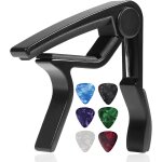 Chenquansarl - guitare métal noir, avec 6 médiators inclus, compatible guitare acoustique et electrique, ... Chenquansarl - guitare métal noir, avec 6 médiators inclus, compatible guitare acoustique et electrique, ...